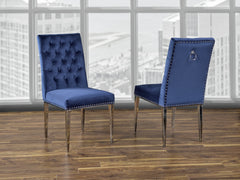 F457 REGAN DINING CHAIR BLUE
