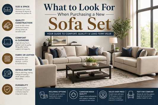 What to Look for When Purchasing a New Sofa Set
