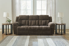 Frohn - Reclining Sofa - Fabric - Chocolate