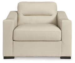 Treasure Trove - Chair And A Half - Leather Match - Almond