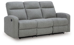 Gauntlet - 2 Pc. - Reclining Sofa And Loveseat - Sterling