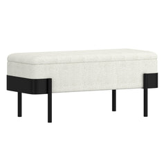 Odell - Storage Bench - Ivory / Black