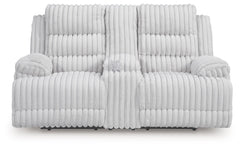 Rhines Falls - 2 Pc. - Power Reclining Sofa And Loveseat - Alloy