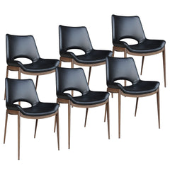 Icona - Dining Chair (Set of 6) - Walnut Frame