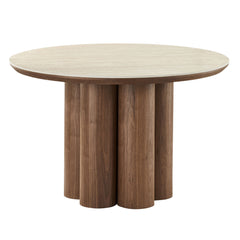 Seaton - Round Dining Table - Walnut