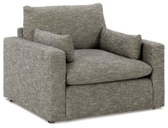 Dramatic Oversized Chair and Ottoman