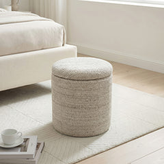 Dalia - Storage Ottoman - Beige