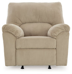 SimpleJoy - Rocker Recliner - Fabric - Sand