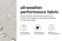 Beachcroft Outdoor Sofa with Coffee Table and 2 End Tables