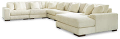 Lindyn 6-Piece Sectional with Chaise and Ottoman
