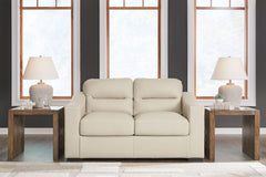 Treasure Trove - Loveseat - Leather Match - Almond
