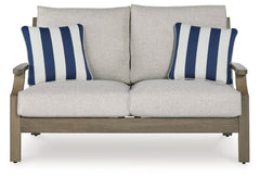 Rainier Ranch - Loveseat With Cushion - Brown / Beige