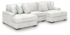 Stupendous 3-Piece Sectional with Double Chaise