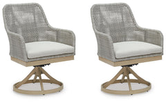 Seton Creek - Swivel Chair With Cushion (Set of 2) - Gray