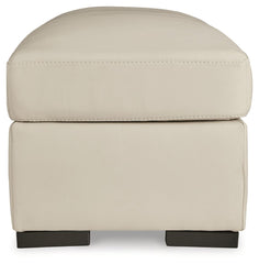 Treasure Trove - Ottoman - Leather Match - Almond