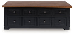 Wildenauer - Lift Top Cocktail Table - Brown / Black