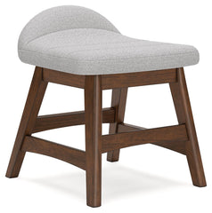 Lyncott - Home Office Desk Chair - Light Gray / Brown