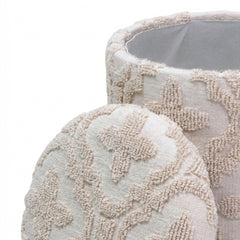 Magnolia - Round Storage Ottoman - Ivory