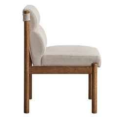 Sarine - Dining Chair (Set of 2) - Beige / Walnut