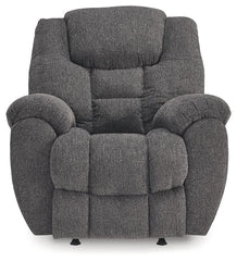 Foreside - Rocker Recliner - Fabric - Charcoal