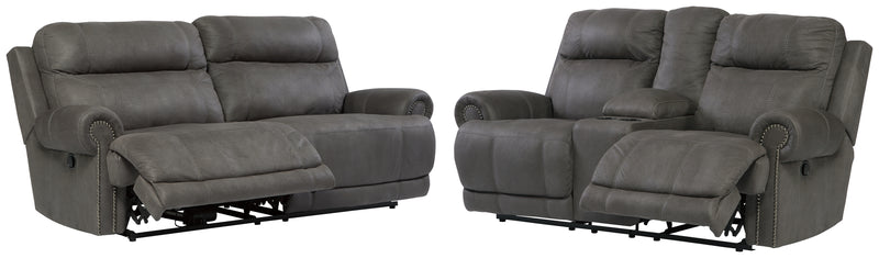 Austere Reclining Sofa and Loveseat