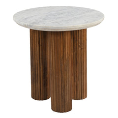 Jilsa - Accent Table - Walnut / White