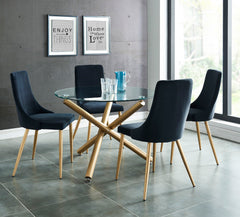 Carmilla - Dining Table - Aged Gold