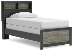 Broachmyn - Twin Bookcase Bed - Black / Gray - Wood