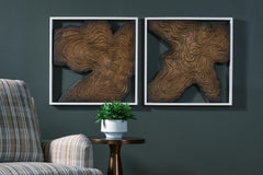 Landley - Wall Decor Set (Set of 2) - Brown / White