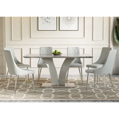 Napoli/Devo - 7 Piece Dining Set - Gray