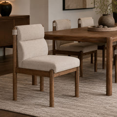 Sarine - Dining Chair (Set of 2) - Beige / Walnut