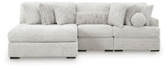 Cuddle Plush 3-Piece Sectional with Chaise