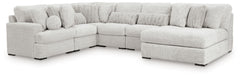 Cuddle Plush 6-Piece Sectional with Chaise