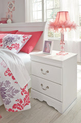 Anarasia - Two Drawer Night Stand - White