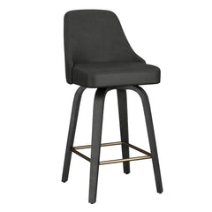 Oakley - Swivel Counter Stool (Set of 2) - Charcoal