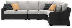 Beachcroft - 4-Piece Outdoor Sectional - Black