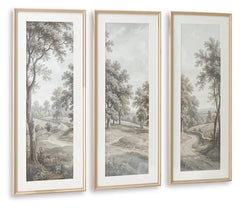 Dixonburg - Wall Art Set (Set of 3) - Taupe / Gray