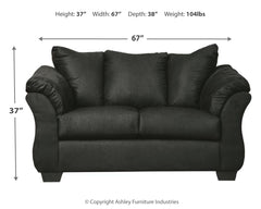 Darcy Loveseat and Ottoman