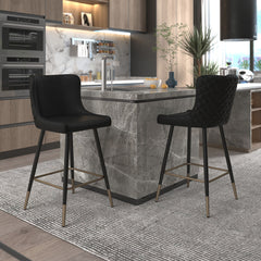 Xander - Counter Stool (Set of 2) - Black
