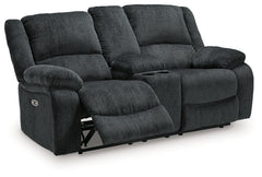 Draycoll Power Reclining Loveseat with Console