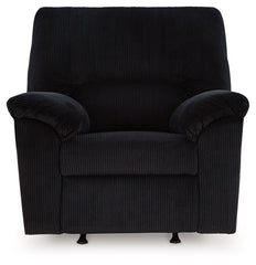 SimpleJoy - Rocker Recliner - Fabric - Onyx