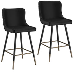 Xander - Counter Stool (Set of 2) - Black