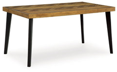 Blondon - Rectangular Drm Table Set (Set of 7) - Brown / Black