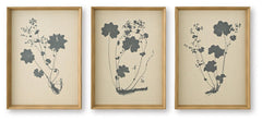 Huddwick - Wall Art Set (Set of 3) - Linen / Black