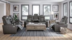 HyllMont Power Reclining Sofa, Loveseat and Recliner