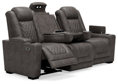 HyllMont Power Reclining Sofa and Power Recliner