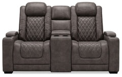 HyllMont Power Reclining Loveseat and Power Recliner