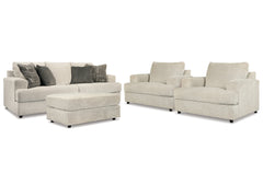 Soletren Sofa, 2 Chairs, and Ottoman