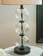 Airbal - Glass Table Lamp (Set of 2) - Clear / Black