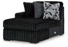 Midnight-Madness 3-Piece Sectional with Chaise